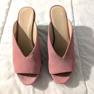 Kate Spade Pink Thea Wedge Sandals Size 7.5